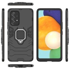Black Panther Shockproof Armor Ring Case for Samsung Galaxy A33