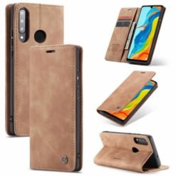 Alternative view of Huawei P20 Lite CaseMe Leather cover + 3D Glass Protector