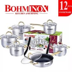 Alternative view of Bohminox 12pcs Heavy duty Cookware Set