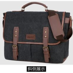 Alternative view of GTREB Vintage Men Briefcases Canvas 14 inch Laptop Bags