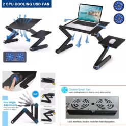 Alternative view of New Design Double Fan Adjustable Laptop Stand with Mouse Pad