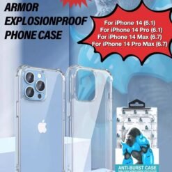 Alternative view of KingKong Armor Anti-burst Transparent Phone Case For iPhone 14 Series