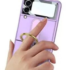 Alternative view of Samsung Galaxy Z Flip3/4 5G Case Ultra Thin Matte PC Protective Cover With Ring