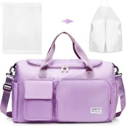 Alternative view of Travel Duffel Bags Sports Bag, purple, Big Capacity
