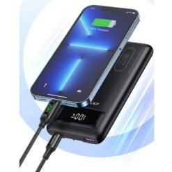 Alternative view of Awei P169K 20000mAh 22.5W Fast Charging Dual Input Dual Output with Built-in Cable LCD Display Power Bank