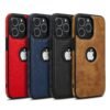 PU Leather Shockproof Business Style Mobile Phone Case for iPhone 14 Series