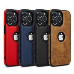 PU Leather Shockproof Business Style Mobile Phone Case for iPhone 14 Series