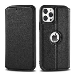Alternative view of Business Style Premium RFID Blocking PU Leather Magnetic Wallet Flip Case for iPhone 13 Pro Max