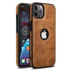 iPhone 11 Series PU Leather Shockproof Business Style Mobile Phone Case
