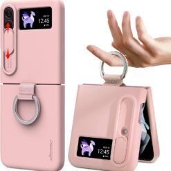 Alternative view of Nillkin Ring Slide Camera Lens Silicone Protective Case for Samsung Galaxy Z Flip 3/4/5 5G Series