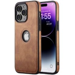 iPhone 13/14 Series PU Leather Shockproof Business Style Mobile Phone Case