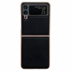 Alternative view of Samsung Galaxy Z Flip Series New luxury Premium Electroplated Eolden Shockproof Fashion Case