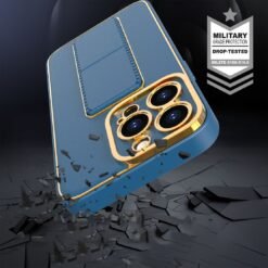 Alternative view of Premium Luxury Leather Case Magnetic Car Mount Holder Wrist Strap Case Kickstand Cover for iPhone Series