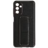 Samsung Galaxy A14/A24/A54 Series Premium Gold Electroplated Luxury Leather Case with Magnetic Car Mount Holder & Wrist Strap Case Kickstand