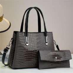 Alternative view of Queen Classic Design 2 in 1 Purse and Crossbody Satchel Shoulder Bag