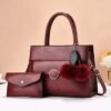 Elegant 2 in 1 Premium Trendy Classic Crossbody Shoulder Leather Versatile Bag.