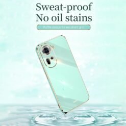 Alternative view of Oppo Reno 11 5G Gold Plated Drop Proof Soft Slim TPU Silicone Protective Case