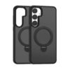 Luxury Premium Clear Matte Frosted Magnetic Invisible Metal Kickstand Holder  Case Cover For Samsung A Series