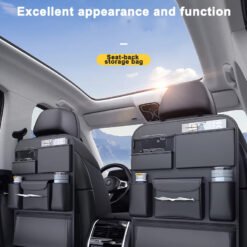 Alternative view of Luxury Premium Car Seat Back Storage Bag Interior Multi-Pockets Organizer Backseat Hanging Bag Storage
