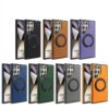 Luxury Premium 360° Rotating Ring Kickstand Leather Case For Samsung Galaxy S Series