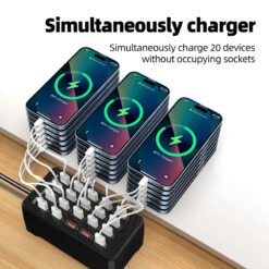 100W Multi Port Universal Smart Desktop Fast Charging Station Power Adapter