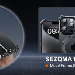 Alternative view of Luxury Premium Metal Framless Magsafe Magnetic Stand Phone Case Cover For iPhone Series