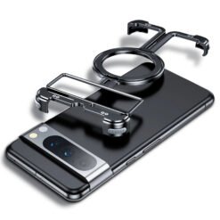 Alternative view of Luxury Premium Metal Frame Magnetic Aluminum Alloy Holder Phone Case for Google Pixel 9 Pro