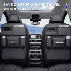Luxury Premium Car Seat Back Storage Bag Interior Multi-Pockets Organizer Backseat Hanging Bag Storage