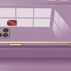 Alternative view of Luxury Premium Electroplated Gold Plated Case Cover and 3D Glass Protector For Samsung Galaxy A21S