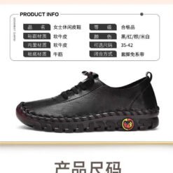 Alternative view of High Quality Leather Flat New Spring Casual comfortable ladies Shoe