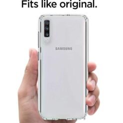 Alternative view of Luxury Premium Anti-Burst Transparent Case Cover and 3D Glass Protector For Samsung Galaxy A70