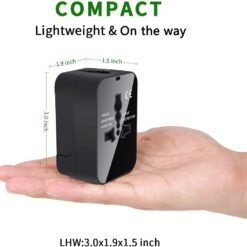 Alternative view of Premium ONESAM Universal Travel Adaptors Fast Charging USB-C + USB Port Output Type-C