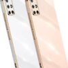 Luxury Premium Electroplated Gold Plated Case Cover and 3D Glass Protector For Samsung Galaxy A51