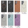 Luxury Premium Business Style Litchi Texture Magnetic Wireless Charging Phone Cover Case for Samsung Galaxy S Series