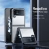 DUX DUCIS Crystal Clear with Flowing Lines Back Cover Case Cover for Samsung Z Flip 4 5G