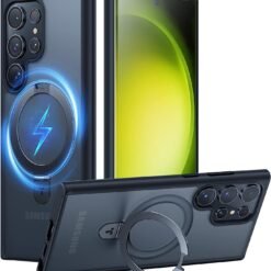 Luxury Premium Traslucent Case Cover With Ring Stand For Samsung Galaxy S24 Ultra