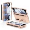 Luxury Premium Ultra Matte Bracket Folding Shockproof Hard With Pen Slot Case Cover For Samsung Galaxy Z Fold 5