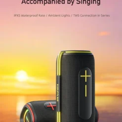 Awei Y885 Portable Outdoor Waterproof TWS Wireless Subwoofer Loudspeaker Bluetooth Speaker