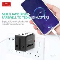 Alternative view of Earldom USB International With Type C to USB 3.1 Universal Travel Adapter