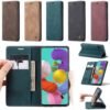 Luxury Premium Caseme Leather Wallet Case Cover and 3D GlassProtector For Samsung Galaxy A51/A71