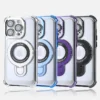 Luxury Premium Magnet Wireless Charging Shockproof Transparent Soft Silicone Case Cover For iPhone 15 Pro/15 Pro Max