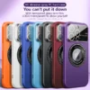 Luxury Premium Fashionable Magnetic With Lens Protector Case Cover For iPhone 15 Series