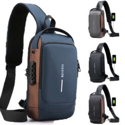 Alternative view of Luxury Premium Anti Theft Chest Shoulder Bag USB Charging Crossbody Oxford Sling Pack