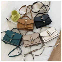 Luxury Premium PU Leather 2024 New Fashion Portable Crossbody Shoulder Handbag