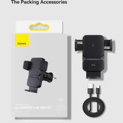 Alternative view of Baseus Car Mount Stand Wireless Charger 15W Car Phone Holder Auto Alignment Navigation Bracket