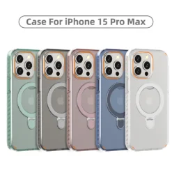 Luxury Premium 2 in 1 PC+TPU Magsafe Kickstand Shockproof Protective Case Cover For iPhone Series