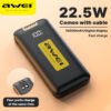 AWEI P166K 10000mAh Powerbank / 22.5W 5A PD + QC Super Fast Charging