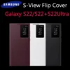 Original Samsung Galaxy Clear View Flip Case Cover with a Sensor For Galaxy S22 Ultra