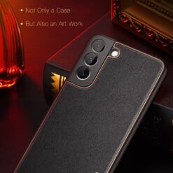 Alternative view of DUX DUCIS YOLO Series Case Luxury Protecting Back Cover Leather Pattern For Samsung Galaxy S23 FE