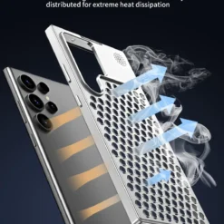 Alternative view of Luxury Ultra thin Aluminum Alloy Heat Dissipation Aromatherapy Anti-Scratch Slim Case Cover For Samsung Galaxy S22 Ultra/S23 Ultra